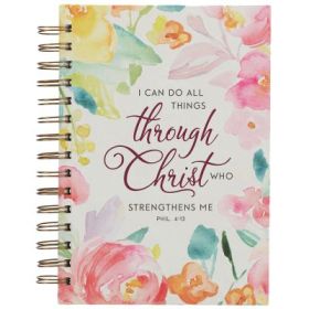 Produktbild des Artikels Notizbuch "I can do all things through Christ" (Schreibwaren - Spiralbindung)