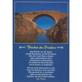 Postkarten: Brücken des Friedens, 12 Stück