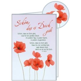 Produktbild des Artikels CD-Card: Schön, dass es dich gibt - Geburtstag (Schreibwaren)