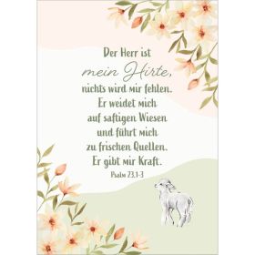 Produktbild des Artikels Postkarten: Der Herr ist mein Hirte, 4 Stück (Schreibwaren)
