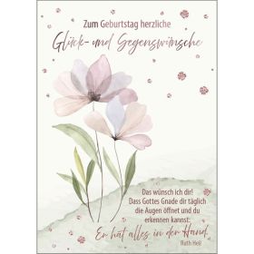 Produktbild des Artikels Postkarten: Zum Geburtstag, 4 Stück (Schreibwaren)