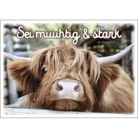 Produktbild des Artikels Schreibwaren Postkarten: Sei muuhtig & stark, 4 Stück
