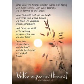 Produktbild des Artikels Postkarten: Vater unser im Himmel 4 Stück (Schreibwaren)