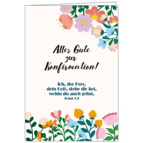 Faltkarte: Alles Gute zur Konfirmation