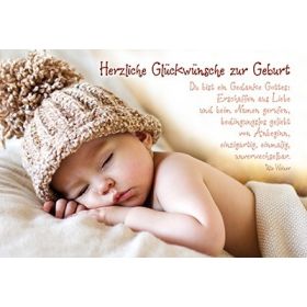 Faltkarte: Du bist ein Gedanke Gottes - Geburt