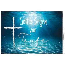 Faltkarte: Gottes Segen zur Taufe