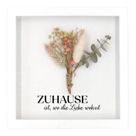 Bilderrahmen "Zuhause ist, wo die Liebe wohnt"