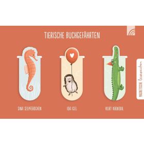 Produktbild des Artikels Lesezeichen "Tierische Buchgefährten" (3er-Set) ()