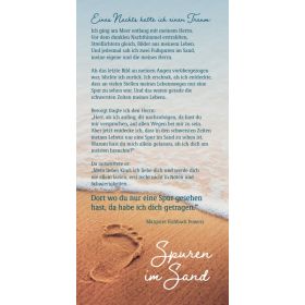 Faltkarte - Spuren im Sand