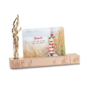 Produktbild des Artikels Kartenhalter mit Vase aus Holz ()