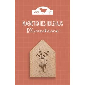 Produktbild des Artikels Holzhaus Magnet "Blumenkanne" ()