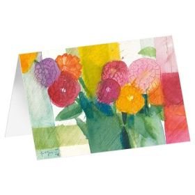 Produktbild des Artikels Kunstkarten "Bunter Strauß" 5 Stk. (Schreibwaren)