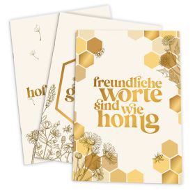 Produktbild des Artikels Notizhefte 3er-Set "Honig" (Schreibwaren - Geheftet)