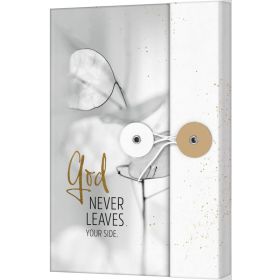 Produktbild des Artikels Schreibwaren - Gebunden Notizbuch mit Knopf - God never leaves your side