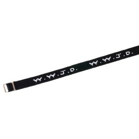 Produktbild des Artikels Armband "WWJD"gewebt - schwarz ()