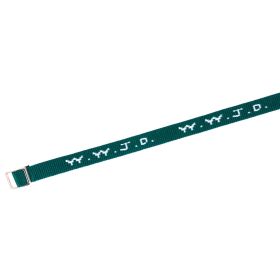 Produktbild des Artikels Armband "WWJD"gewebt - dunkelgrün ()