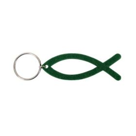 Produktbild des Artikels Schlüsselanhänger "Fisch Filz" dunkelgrün ()