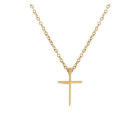 Produktbild des Artikels  Halskette mit Anhänger Kreuz, Goldauflage