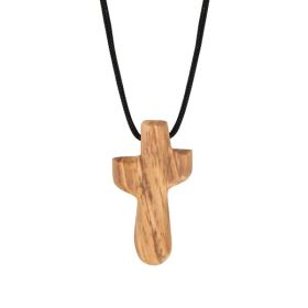 Produktbild des Artikels Halskette mit Kreuz aus Olivenholz ()