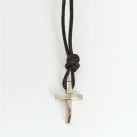 Kette mit Anhänger "Kreuz" - Edelstahl