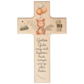 Holzkreuz Kinder "Gottes Güte"