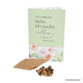 Produktbild des Artikels Jahreslosung 2026 - Blumensamentütchen in Klappkarte ()
