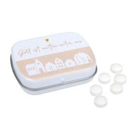 Produktbild des Artikels Pfefferminz-Döschen "Häuser" ()