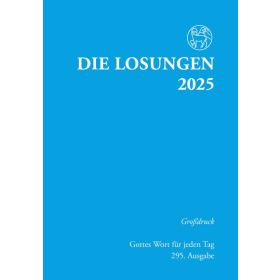 Produktbild des Artikels Kalender - Kartoniert Losungen 2025 hellblau, Großdruck