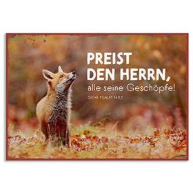 Produktbild des Artikels Metallschild klein - Preist den Herrn ()