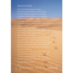 Poster: Spuren im Sand