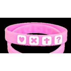 Armband "Die4Punkte" - pink, 15cm