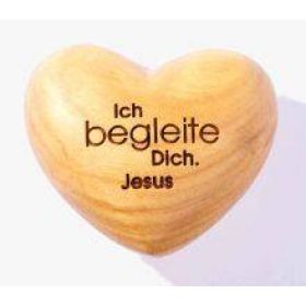 Handschmeichler Herz "Ich begleite dich. Jesus"