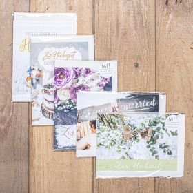 Produktbild des Artikels Schreibwaren Doppelkartenset - Hochzeit 5 Stk.