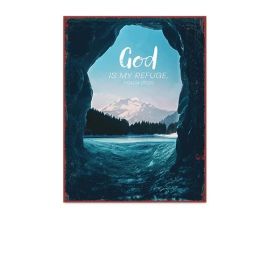 Produktbild des Artikels  Metallschild groß - God is my refuge