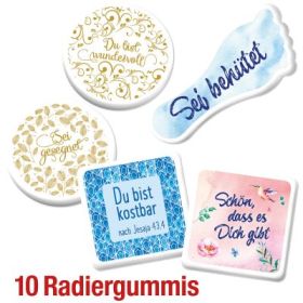 Produktbild des Artikels Spar-Paket: 10 Radiergummis (Schreibwaren)
