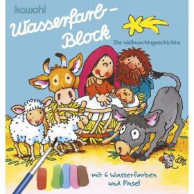 Produktbild des Artikels Wasserfarbblock "Die Weihnachtsgeschichte" ()