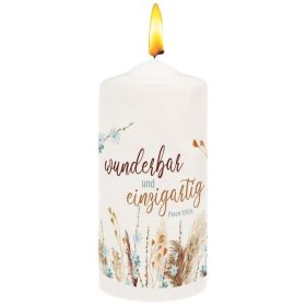 Produktbild des Artikels  Kerze "wunderbar und einzigartig"