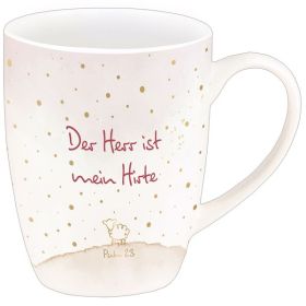 Produktbild des Artikels  Tasse "Der Herr ist mein Hirte" (Gold-Edition)