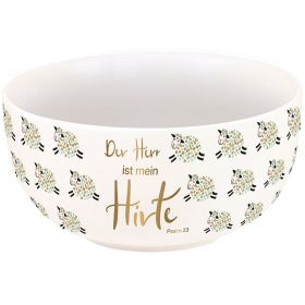 Müslischale "Der Herr ist mein Hirte" (Gold-Edition)