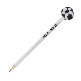 Produktbild des Artikels Holzbleistift mit Radierer "Fußball" (Schreibwaren)