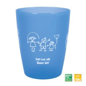 Produktbild des Artikels Kinderbecher "Gott hat alle Kinder lieb" - blau ()
