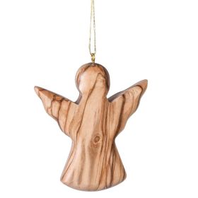 Produktbild des Artikels Baumschmuckanhänger aus Olivenholz "Engel" ()