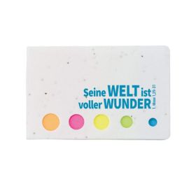 Produktbild des Artikels Haftnotizblock "Seine Welt ist voller Wunder" ()