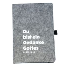 Produktbild des Artikels Notizbuch Filz A5 - grau (Schreibwaren - Gebunden)