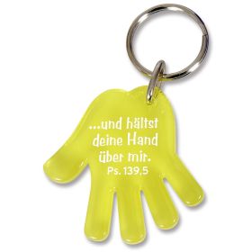 Produktbild des Artikels  Schlüsselanhänger "Hand" - gelb