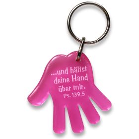 Schlüsselanhänger "Hand" - pink