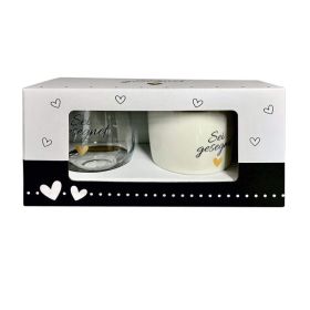 Produktbild des Artikels Geschenk-Set: Tasse/Glas "Sei gesegnet" ()
