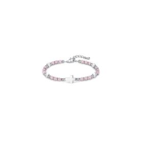 Produktbild des Artikels Perlenarmband "Kreuz" - rosa ()