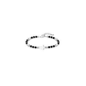 Produktbild des Artikels  Perlenarmband "Kreuz" - schwarz