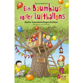 Ein Baumhaus voller Luftballons